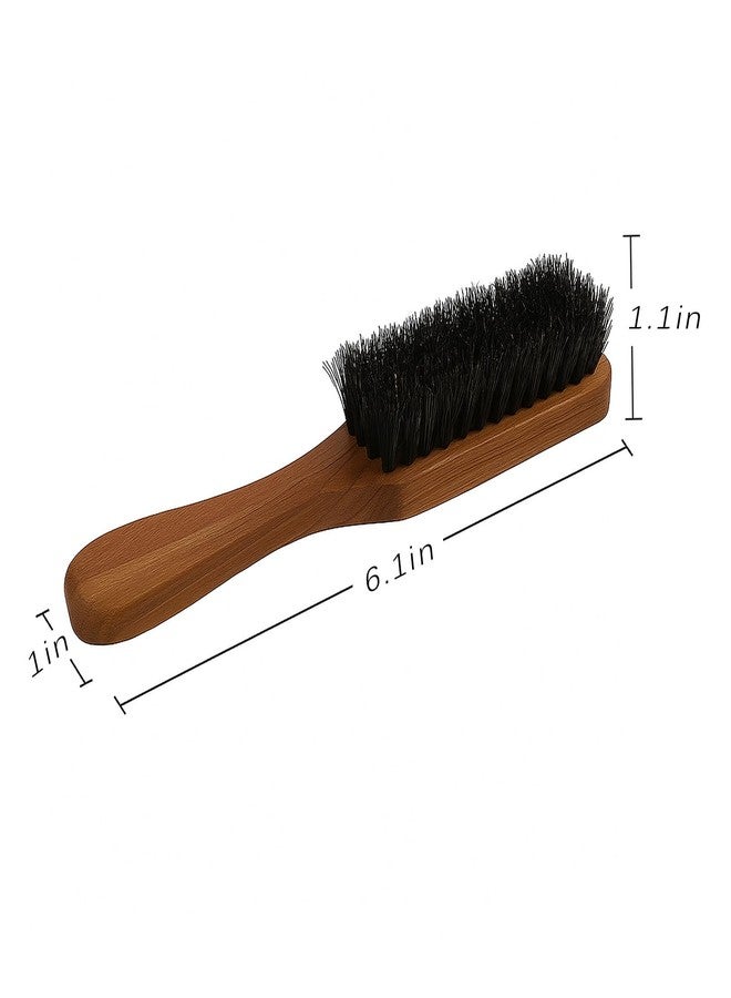 Menesia Small Beard Brush with Handle for Men, Travel Boar bristle Hair Beard Grooming Brush (Snake) - Image 2